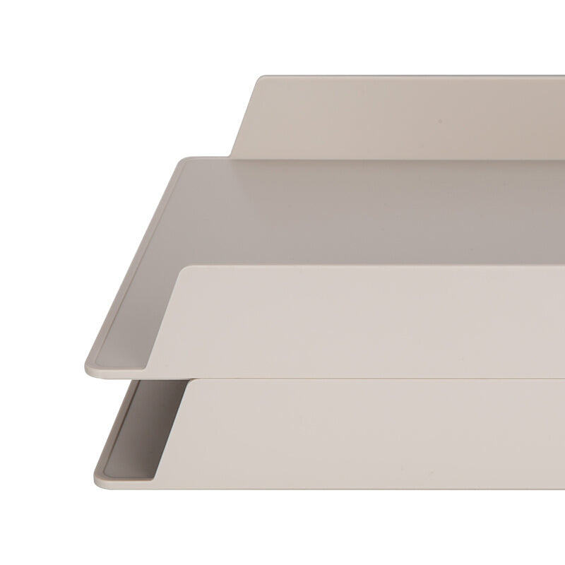 NUSIGN NS021 Stackable 2 Layers File Tray Holder Desktop Books Storage Rack Box Organizer Office Supplies