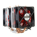 4 Heat Pipes Red Led 3 CPU Cooling Cooler Fan Heat Sink for AMD AM2/2+ AM3 Intel LGA 1156