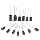 Total 130Pcs 13 Values Each 10Pcs 0.1uf-470uf Electrolytic Capacitor Assortment Set