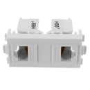 RJ45 Wall Plate Dual Port Socket Panel Building Materials Network Combination Connector Module