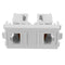 RJ45 Wall Plate Dual Port Socket Panel Building Materials Network Combination Connector Module