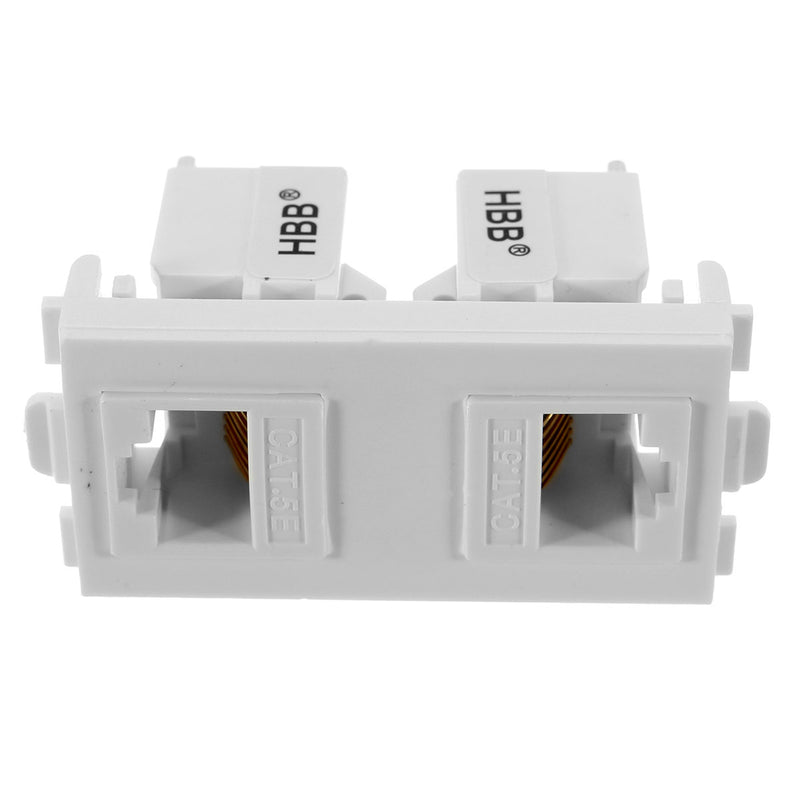 RJ45 Wall Plate Dual Port Socket Panel Building Materials Network Combination Connector Module
