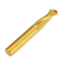 Drillpro 6mm Shank 2 Flutes Ball Nose End Mill Cutter 15/17/22mm Titanium Coated CNC Cutting Tool
