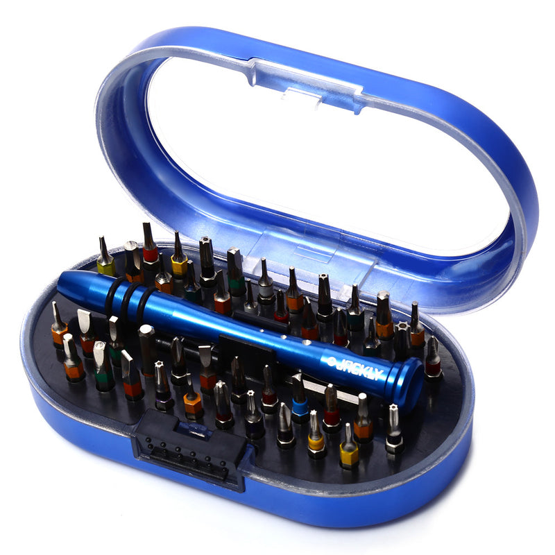JACKLY 46PCS HT0240ACR Precision Screwdriver Electronic Equipment Repair Tool Set