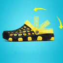 Men Hole Breathable Beach Sandals Slip On Waterproof Garden Shoes