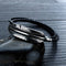 Titanium Steel Feather Skin Multi-layer Stainless Steel Braided Leather Male Bracelet