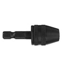 Drillpro 0.5-4mm Keyless Chuck 1/4 Inch Hex Shank Black Drill Chuck Adapter