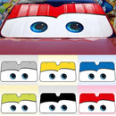 Eyes Heated Windshield Sunshade Curtain Car Window Windscreen Cover Auto Sun Visor UV Protection