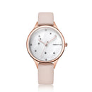 REBIRTH RE086 Starry Sky Women Wrist Watch Rose Gold Case Quartz Watch