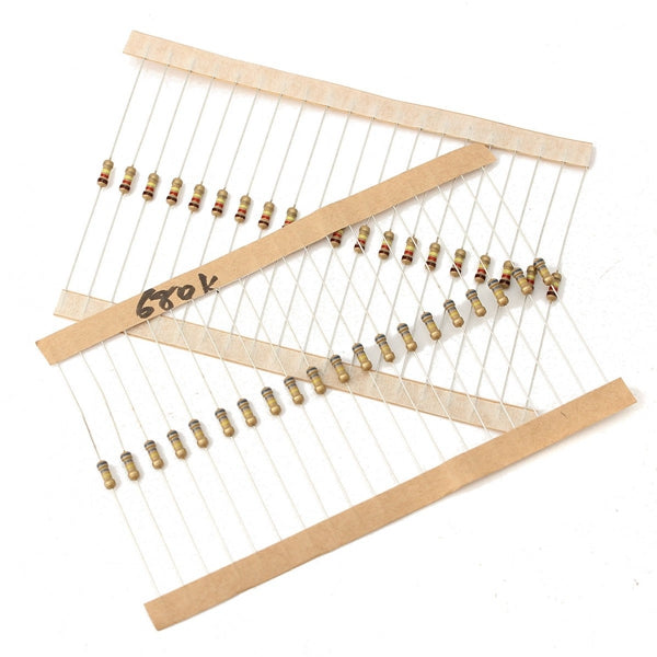 6000pcs 100 Value 1/4W Carbon Film Resistor KIT0155 Assortment Box Kit 60pcs Each Value
