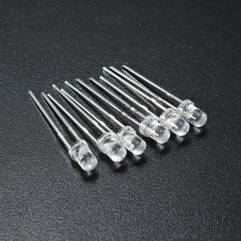 750Pcs 3mm Diodes LED Light Yellow Red Blue Green White Assortment DIY Kit