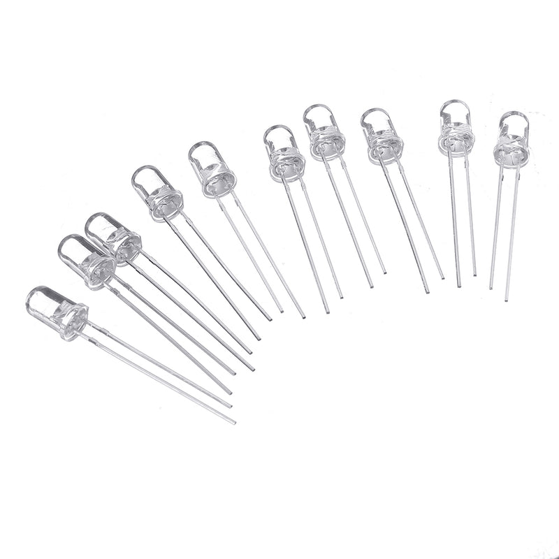 500pcs 5mm LED Diode 5 mm Assorted Kit Clear Warm White Green Red Blue UV Yellow Orange Pink F5 DIP DIY Light Emitting Diode Set