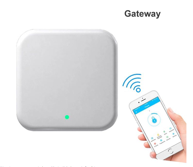 Wi-Fi Adapter White Smart Electronic Lock & Unlock Door Anywhere Remote Control