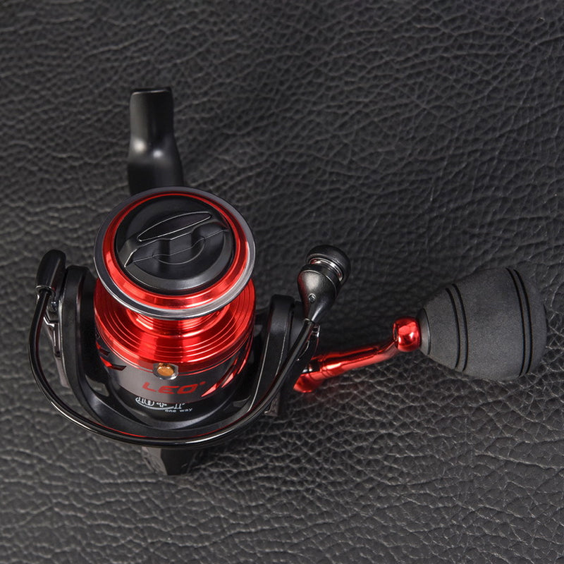 LEO 5.5:1 Fishing Reel Aluminum Alloy Folding Arm Left Right Interchange Fishing Wheel Outdoor Fishing Tool