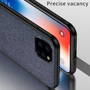Bakeey Anti-fingerprint Cotton Cloth PU Leather Protective Case for iPhone 11 6.1 inch
