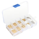 Suleve M2BT2 120Pcs M2 Brass Knurled Standoff Male Female Round Column Pillar Spacer for PCB Board