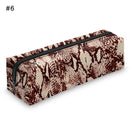 3D Digital Snakeskin Print Pencil Case Zipper Cosmetic Bag Pen Box Stationery