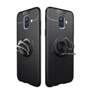 C-KU 360 Rotating Ring Grip Kicktand Protective Case For Samsung Galaxy A6 2018