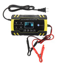 Enusic 12/24V 8A/4A Touch Screen Pulse Repair LCD Battery Charger For Car Motorcycle Lead Acid Battery Agm Gel Wet