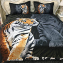 Bed Quilt Doona Duvet Cover Set Bedding Sets Black Polyester Tiger