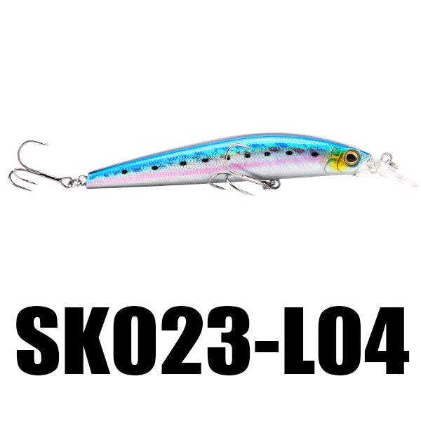 SeaKnight SK023 1PC 22.5g 125mm 0-1.5M Depth Fishing Lure Minnow Swimbait Lure BBK Hooks