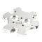 V6 Double Extrusion Head With M4 Effector Aluminum Fisheye Deck For 3D Printer