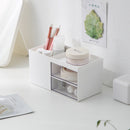 Desktop baby storage box Multi-function drawer plastic compartment storage box Cosmetic office stationery finishing box