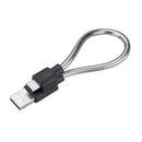 Metal USB Cable USB to Type C Tablet Cable 25CM