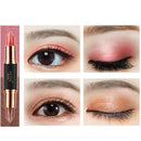 6 Colors Double Head Eye Shadow Stick Highlight Glitter Shimmer Waterproof Long-time Lasting