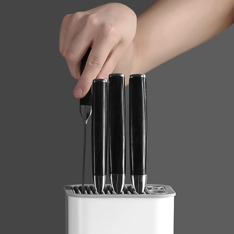 HUOHOU Universal Cutter Holder Countertop Stand Block Organizer Kitchen Storage Container