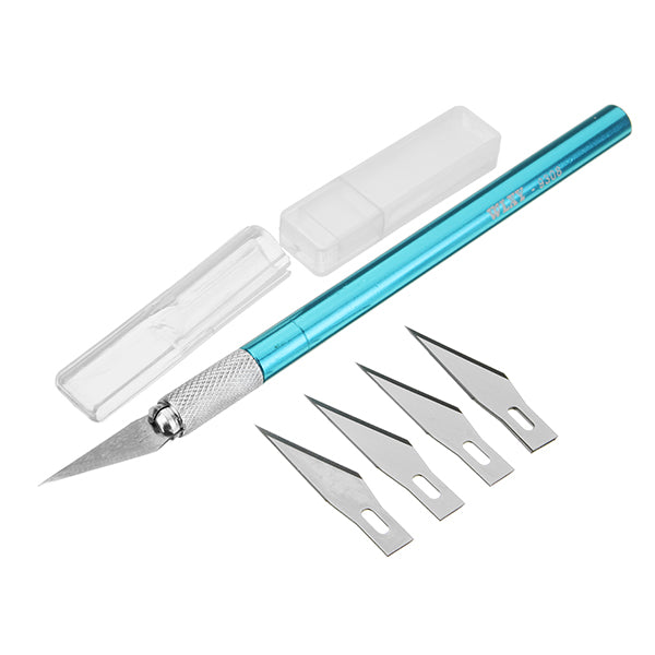 Metal Handle Hobby Cutter Craft with 6pcs Blade Cutting Tool