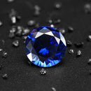 5.25ct Natural Blue Sapphire Ring Size Ceylon Gemstone ROUND Cut Shape 9x9x5mm Decorations