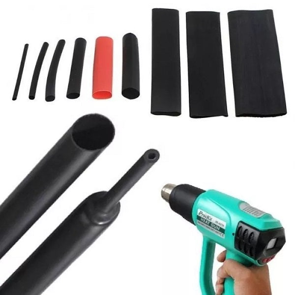 820Pcs Polyolefin Shrinking Assorted Heat Shrink Tube Wire Cable Insulated Sleeving Tubing Set