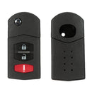 3 Button Remote Flip Key Fob Case Shell Blade For Mazda 3 5 6 RX-8 CX-7 CX-9