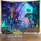 Wall Hanging Mystics Psychedelic Tapestry Mushroom Pattern Mandala Mat Decorations
