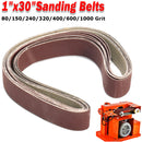 7pcs 1x30 Inch 80-1000 Mixed Grit Sanding Belts Set Aluminium Oxide Abrasive Sanding Belts