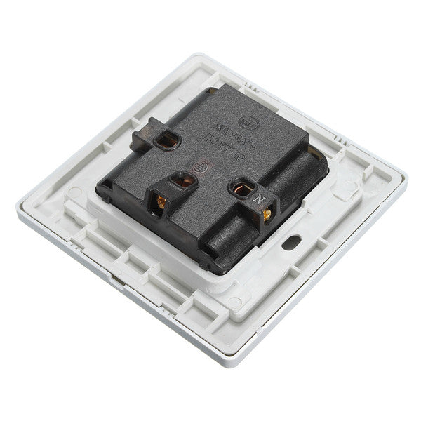 AC 110-250V 10A Dual Port 5-hole Wall Charger Socket Power Outlets Panel