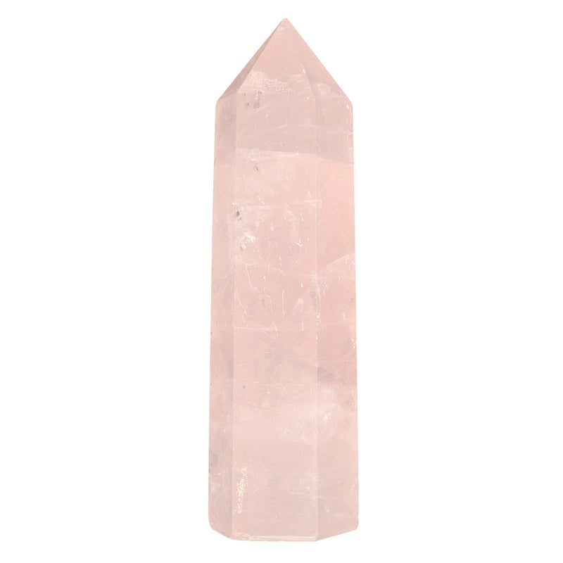 Pink Natural Quartz Decoration Craft Healing Hexagonal Prism Wand Accessories