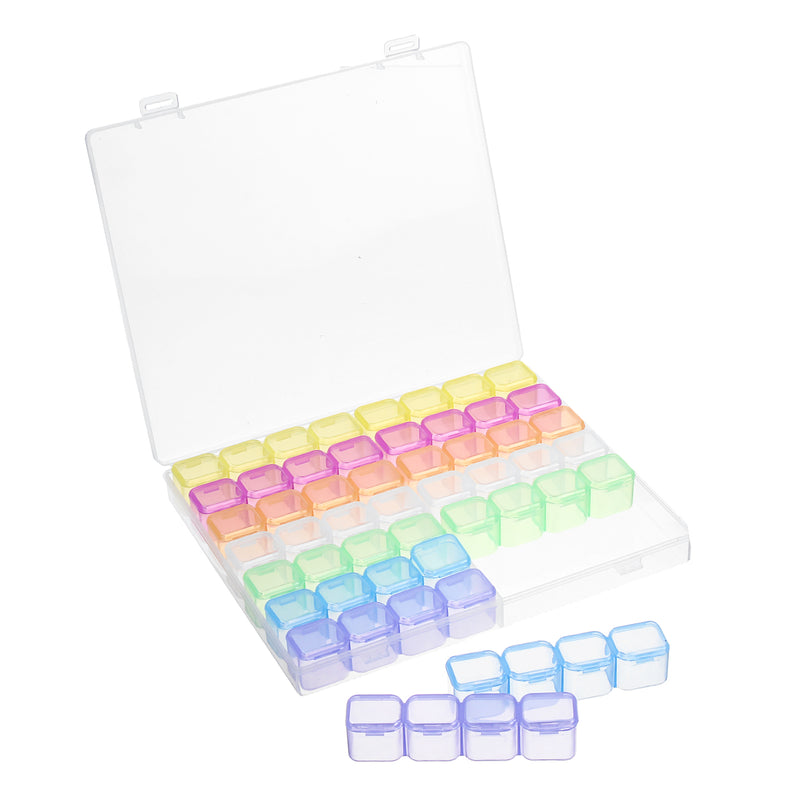 56 Slots Plastic Jewelry Storage Box Diamond Painting Tool Box Embroidery Case