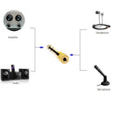 Gold Plated 6.35mm Male to 3.5mm Female Microphone Audio Convertor