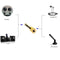 Gold Plated 6.35mm Male to 3.5mm Female Microphone Audio Convertor