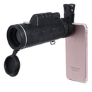 40X60 Zoom Optical Lens Monocular Telescope + Clip + Tripod For Mobile Phone