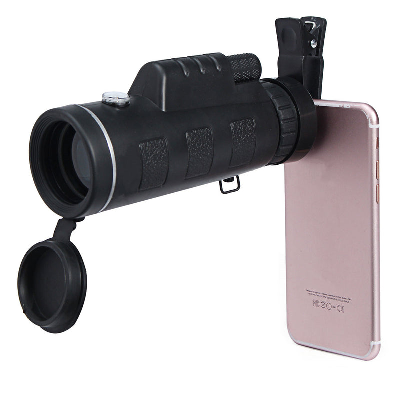 40X60 Zoom Optical Lens Monocular Telescope + Clip + Tripod For Mobile Phone