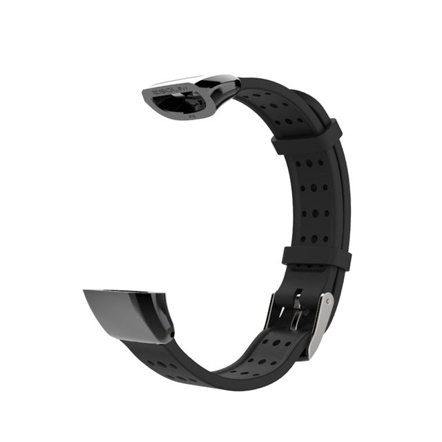 Mijobs Wristband Silicone Watch Band for Huawei Band 2 Pro B19 B29 Smart Watch