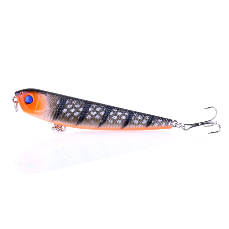 ZANLURE 8pcs/set 8.5cm 9.8g Pencil Fishing Lure Top Water Colorful Pattern Floating Hard Baits