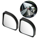 3R Pair Sector Shape Car Blind Spot Rearview Mirror HD Convex 360 Wide Angle Adjustable Mirror