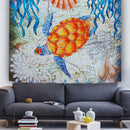 Sea Turtle Hanging Wall Tapestry Home Decorative Tapete Bedroom Blanket Table Cloth Yoga Mat