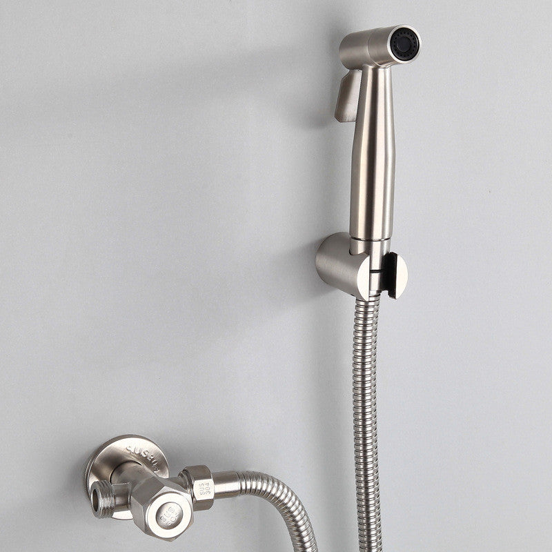 Stainless Steel Handheld Portable Bidet Toilet Sprayer Bidet Faucet for Personal Hygiene and Potty Toilet Bathroom Hand Shower Head Self Cleaning