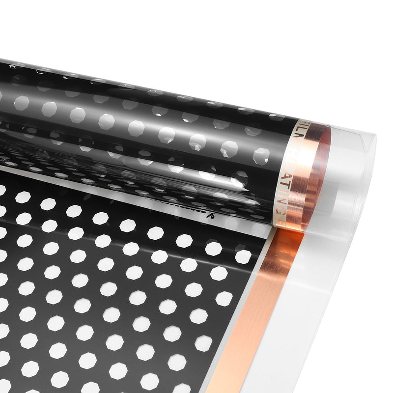 220W Electric Infrared Underfloor Heating Warm Film No Noise & Radiation Home Floor Heater Mat