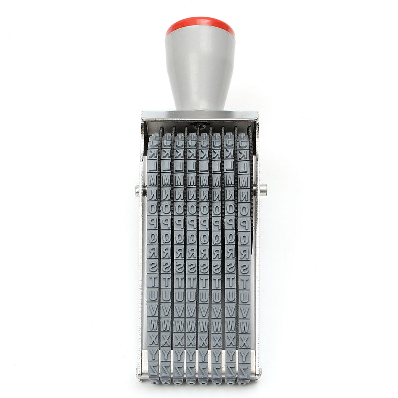 8 Digit Rubber Rolling Stamp English Alphabet Letter Number Symbol Rolling Wheel Stationery DIY